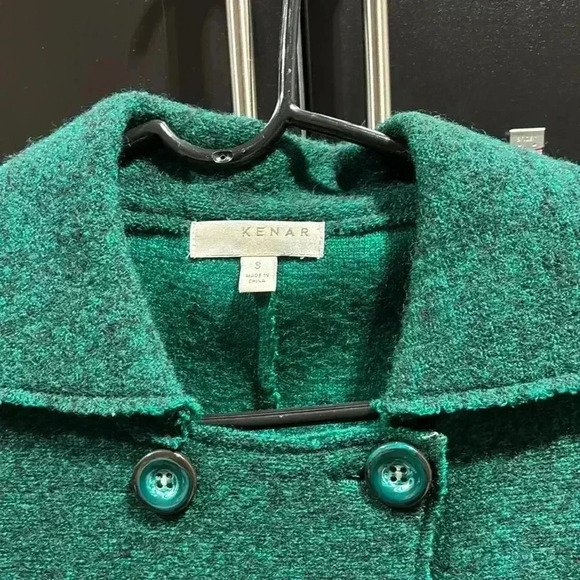 Kenar Coat/Jacket 55% wool 45% acrylic, flap front pockets,button front - Picture 7 of 10